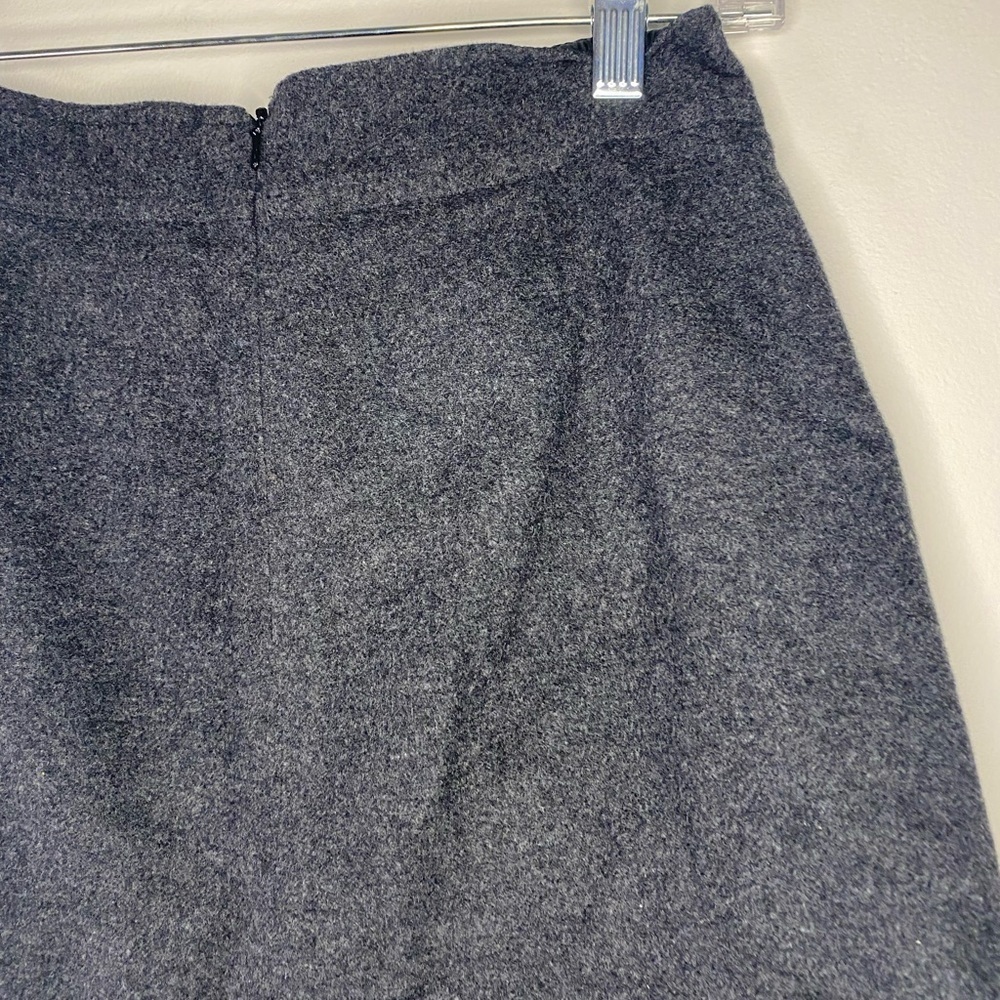 Old Navy Clothing Co Vintage Wool Blend Gray Mini Skirt Size 4 Academia Preppy - Picture 8 of 11